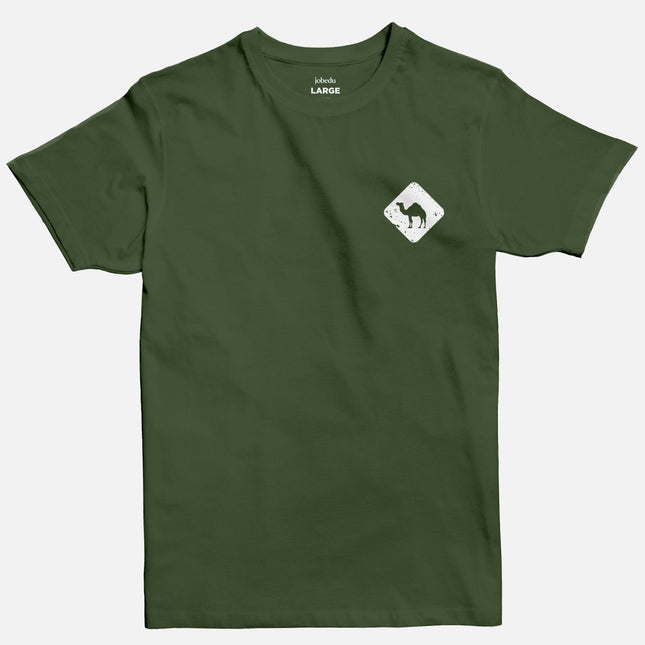 Jobedu Camel Crossing Icon | Basic Cut T-shirt - Graphic T-Shirt - Unisex - Jobedu Jordan