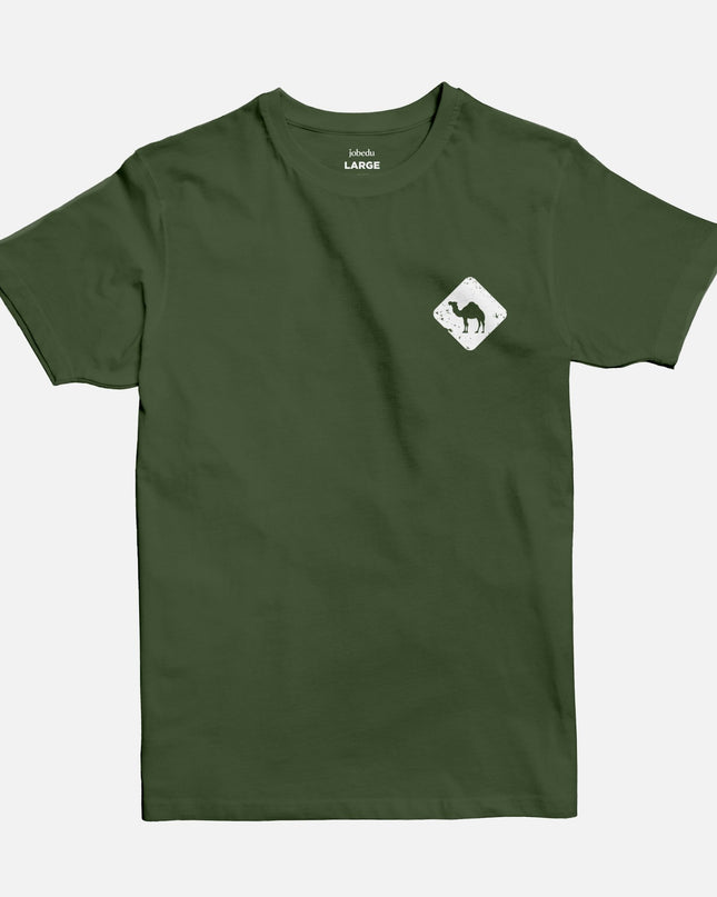 Jobedu Camel Crossing Icon | Basic Cut T-shirt - Graphic T-Shirt - Unisex - Jobedu Jordan