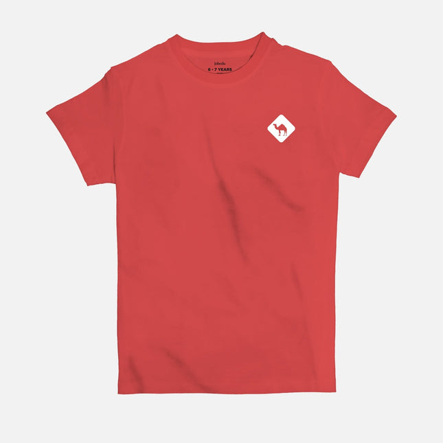 Jobedu Camel Crossing Icon | Kid's Basic Cut T-shirt - Graphic T-Shirt - Kids - Jobedu Jordan