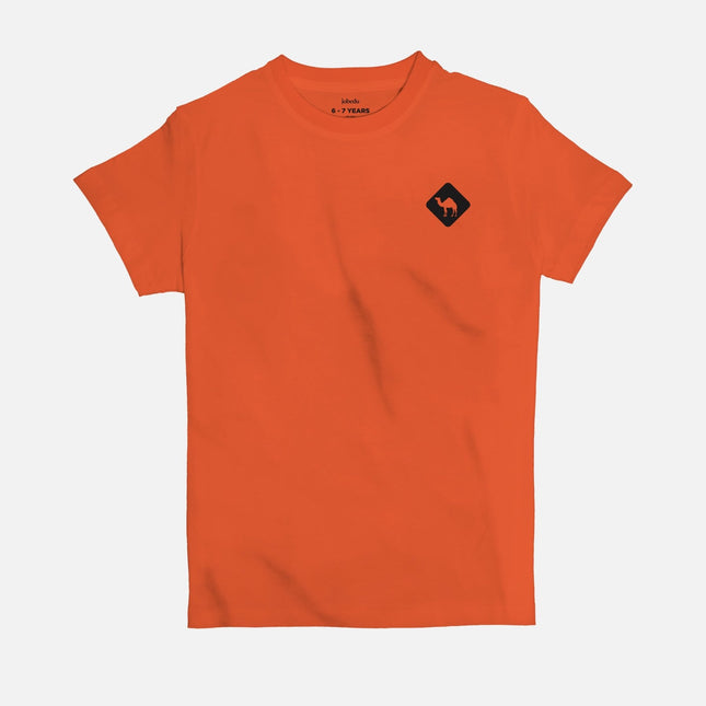 Jobedu Camel Crossing Icon | Kid's Basic Cut T-shirt - Graphic T-Shirt - Kids - Jobedu Jordan