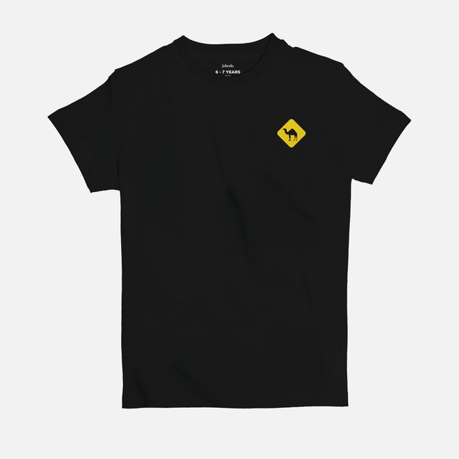 Jobedu Camel Crossing Icon | Kid's Basic Cut T-shirt - Graphic T-Shirt - Kids - Jobedu Jordan
