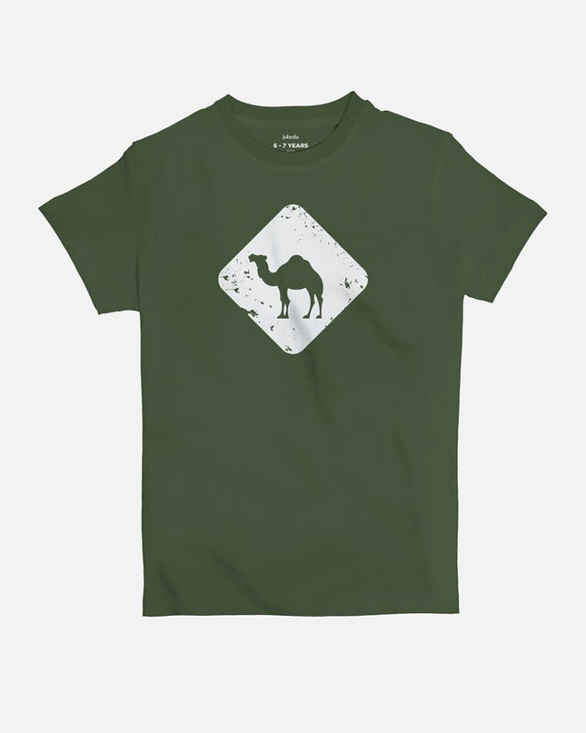 Jobedu Camel Crossing | Kid's Basic Cut T-shirt - Graphic T-Shirt - Kids - Jobedu Jordan