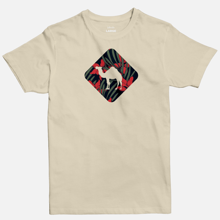 Jobedu Camel Crossing Tropical | Basic Cut T-shirt - Graphic T-Shirt - Unisex - Jobedu Jordan