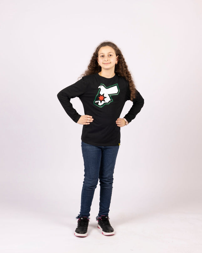 Jordan Falcon | Kids Graphic Longsleeve Tshirt - Kids Graphic Longsleeve Tshirt - Jobedu Jordan