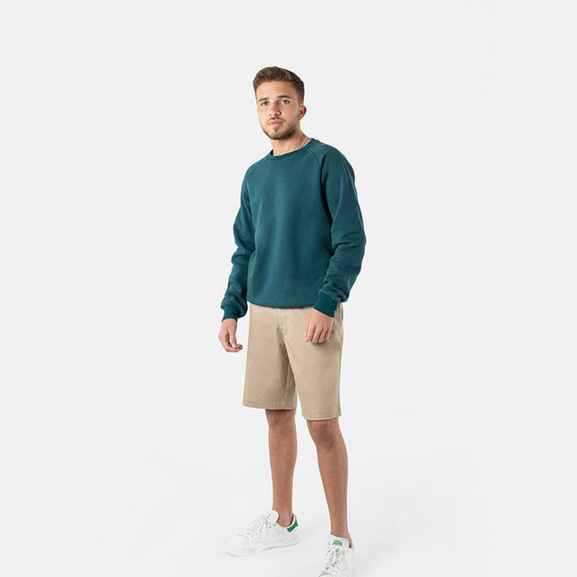 Khaki | Men's Twill Short - Twill Shorts - Jobedu Jordan