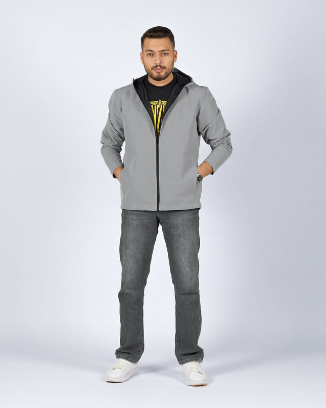 Light Grey | Adult Hooded Winterproof Jacket - Jackets - Jobedu Jordan