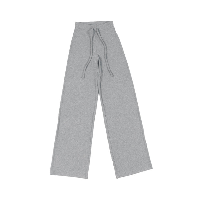 Med Grey Heather | Women Ribbed Wide Leg Lounge Pants - Women Ribbed Wide Leg Lounge Pants - Jobedu Jordan