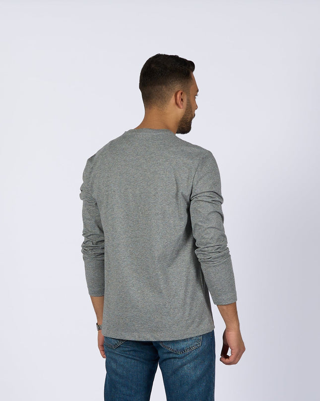 Medium Grey Melange | Basic Adult Longsleeve Tshirt - Basic Adult Longsleeve Tshirt - Jobedu Jordan