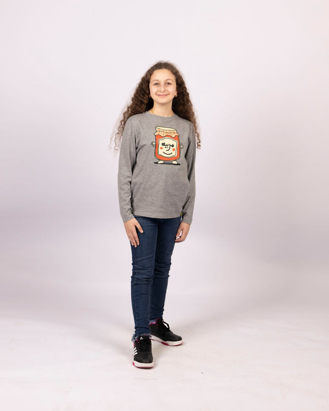 Mrabbayeh | Kids Graphic Longsleeve Tshirt - Kids Graphic Longsleeve Tshirt - Jobedu Jordan