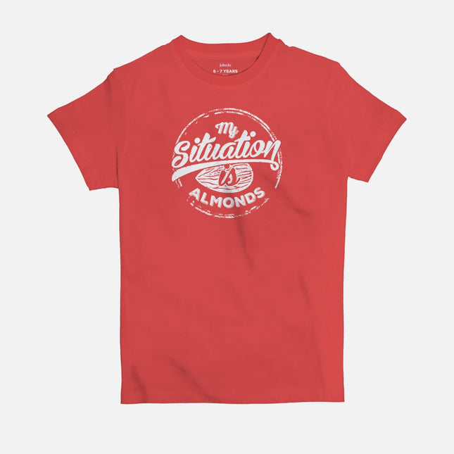 My Situation is Almonds | Kid's Basic Cut T-shirt - Graphic T-Shirt - Kids - Jobedu Jordan