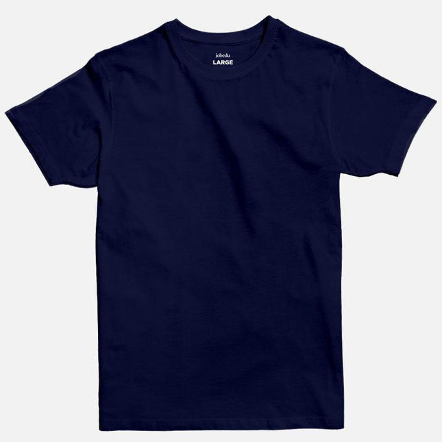 Navy Blue | Basic Cut T-shirt - Basic T-Shirt - Unisex - Jobedu Jordan