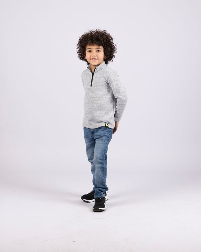Nickel | Kids Quarter Zip Sweater - Kids Quarter Zip Sweater - Jobedu Jordan