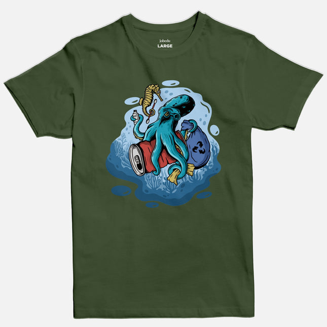 Octopus | Basic Cut T-shirt - Graphic T-Shirt - Unisex - Jobedu Jordan