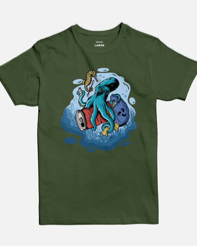 Octopus | Basic Cut T-shirt - Graphic T-Shirt - Unisex - Jobedu Jordan