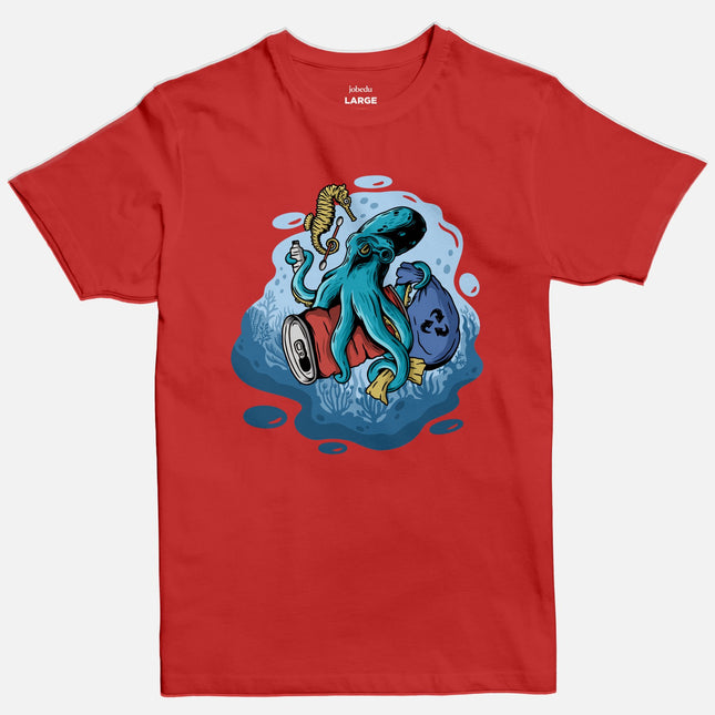 Octopus | Basic Cut T-shirt - Graphic T-Shirt - Unisex - Jobedu Jordan