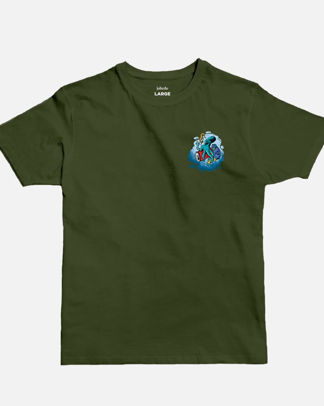 Octopus Icon | Basic Cut T-shirt - Graphic T-Shirt - Unisex - Jobedu Jordan