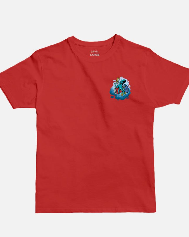 Octopus Icon | Basic Cut T-shirt - Graphic T-Shirt - Unisex - Jobedu Jordan