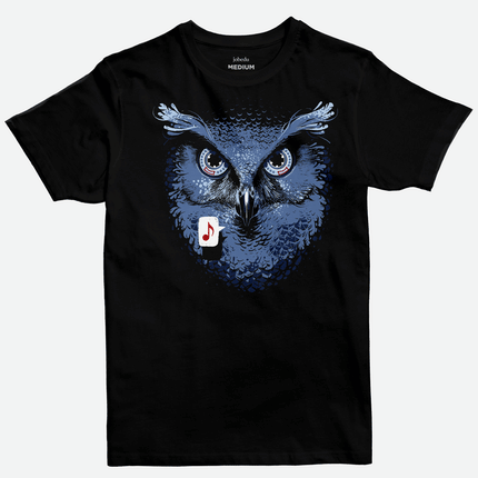 Owl Cassette | Basic Cut T-shirt - Graphic T-Shirt - Unisex - Jobedu Jordan