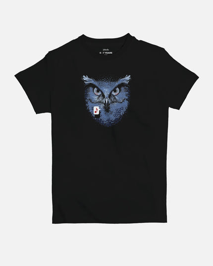 Owl Cassette | Kid's Basic Cut T-shirt - Graphic T-Shirt - Kids - Jobedu Jordan