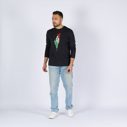 Palestine Arabia | Adult Graphic Longsleeve Tshirt - Adult Graphic Longsleeve Tshirt - Jobedu Jordan