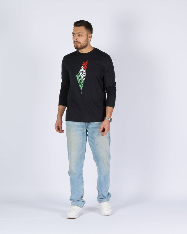Palestine Arabia | Adult Graphic Longsleeve Tshirt - Adult Graphic Longsleeve Tshirt - Jobedu Jordan