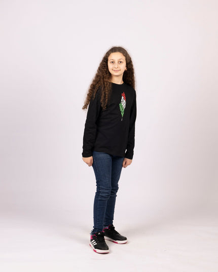 Palestine Arabia | Kids Graphic Longsleeve Tshirt - Kids Graphic Longsleeve Tshirt - Jobedu Jordan