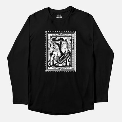 Palestine Stamp | Adult Graphic Longsleeve Tshirt - Adult Graphic Longsleeve Tshirt - Jobedu Jordan