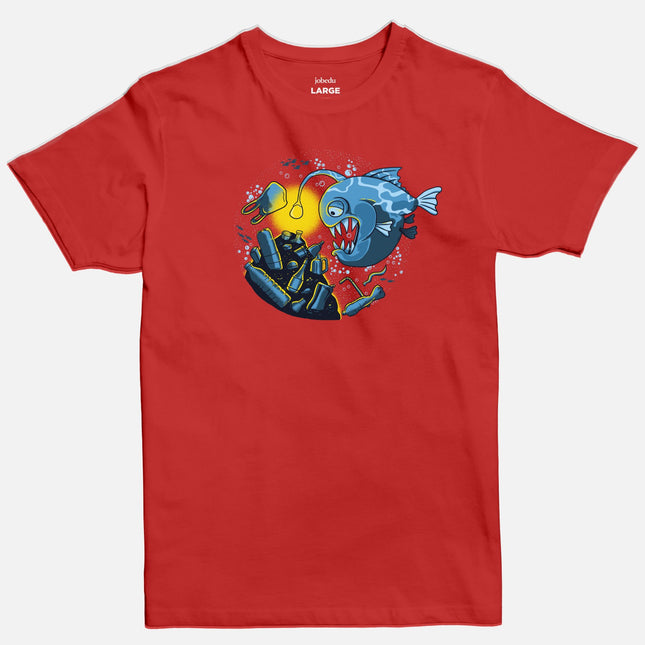 Piranha | Basic Cut T-shirt - Graphic T-Shirt - Unisex - Jobedu Jordan