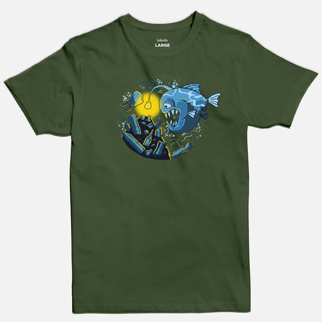 Piranha | Basic Cut T-shirt - Graphic T-Shirt - Unisex - Jobedu Jordan