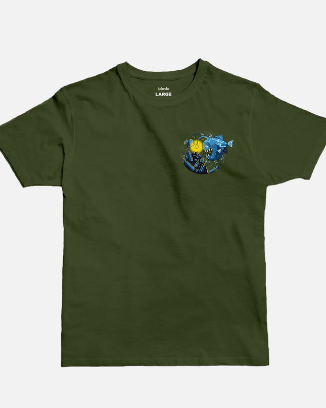 Piranha Icon | Basic Cut T-shirt - Graphic T-Shirt - Unisex - Jobedu Jordan