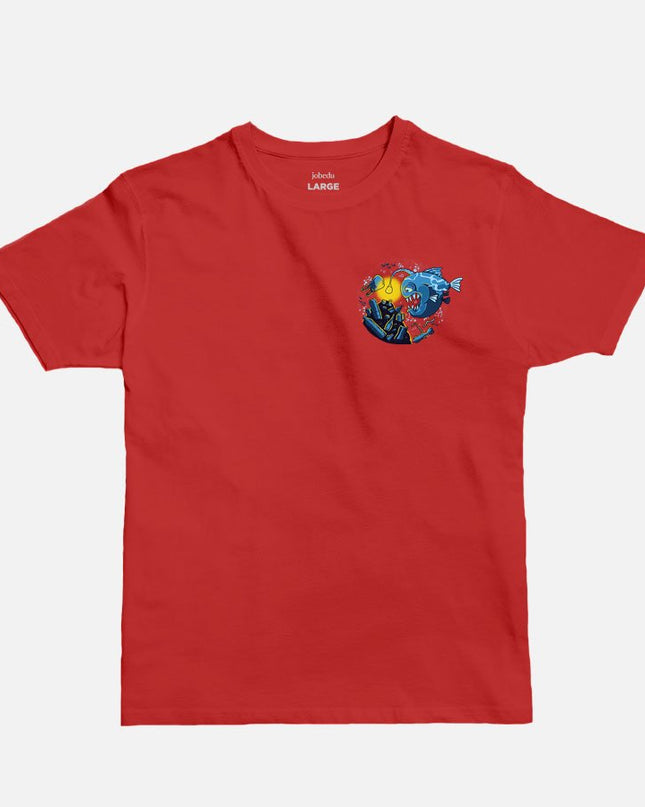 Piranha Icon | Basic Cut T-shirt - Graphic T-Shirt - Unisex - Jobedu Jordan