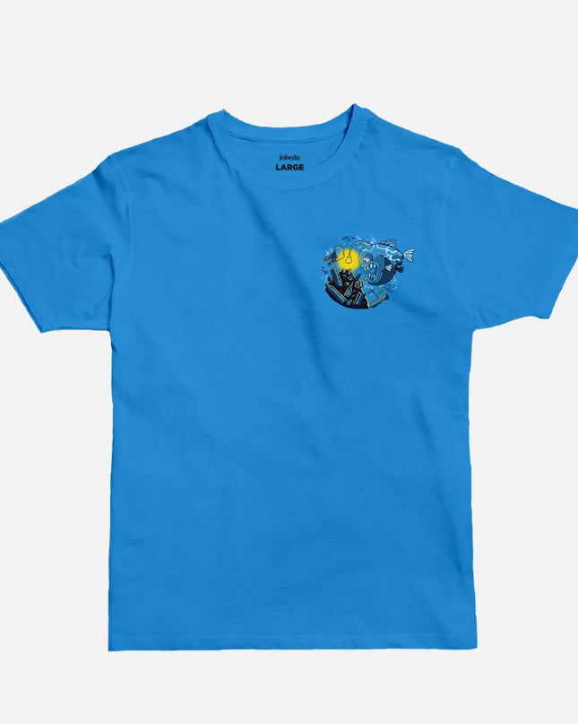 Piranha Icon | Basic Cut T-shirt - Graphic T-Shirt - Unisex - Jobedu Jordan