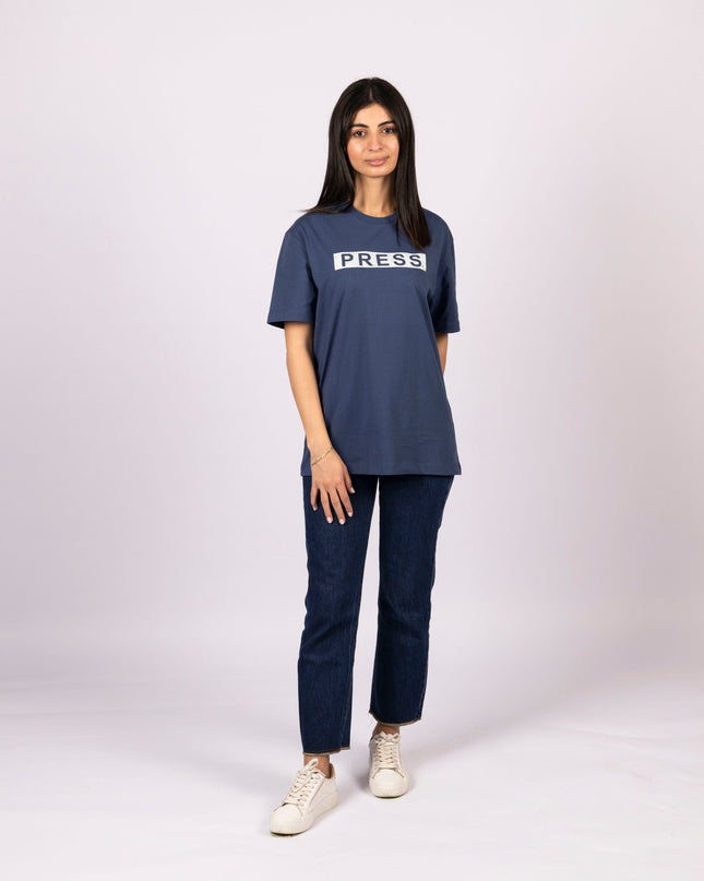 Press | Basic Cut T-shirt - Graphic T-Shirt - Unisex - Jobedu Jordan