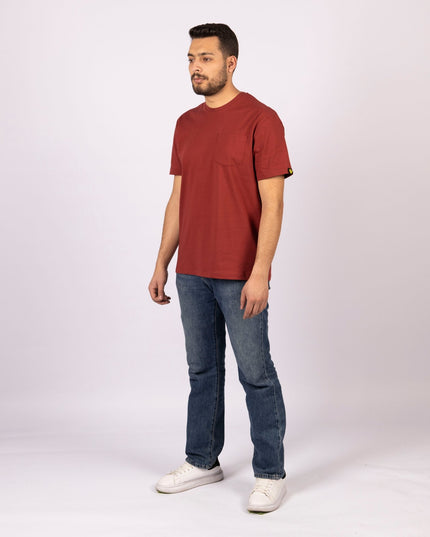 Red Rock | Pocket Adult Tshirt - Basic Pocket Adult Tshirt - Jobedu Jordan