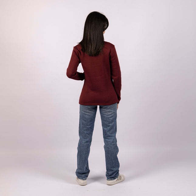 Regal Purple | Women Quarter Zip Sweater - Women Quarter Zip Sweater - Jobedu Jordan