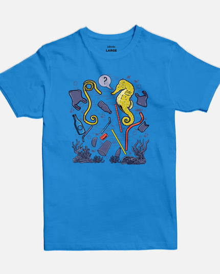 Sea Horse | Basic Cut T-shirt - Graphic T-Shirt - Unisex - Jobedu Jordan