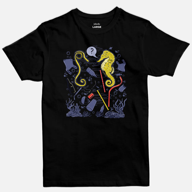 Sea Horse | Basic Cut T-shirt - Graphic T-Shirt - Unisex - Jobedu Jordan