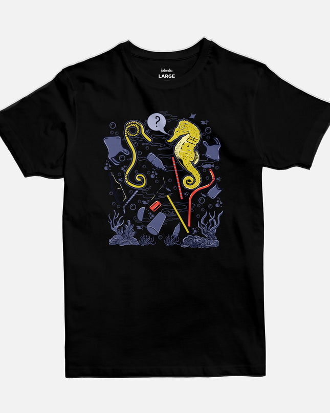 Sea Horse | Basic Cut T-shirt - Graphic T-Shirt - Unisex - Jobedu Jordan
