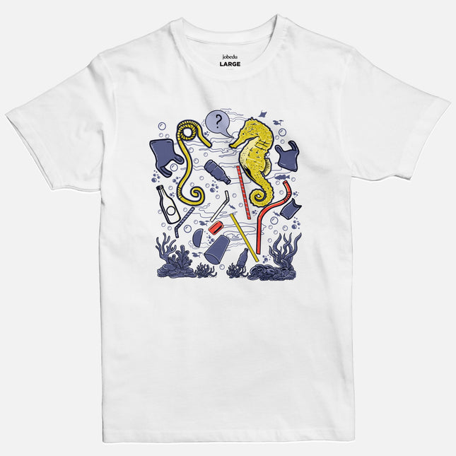 Sea Horse | Basic Cut T-shirt - Graphic T-Shirt - Unisex - Jobedu Jordan