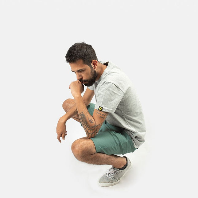 Seaweed Green | Men's Twill Short - Twill Shorts - Jobedu Jordan