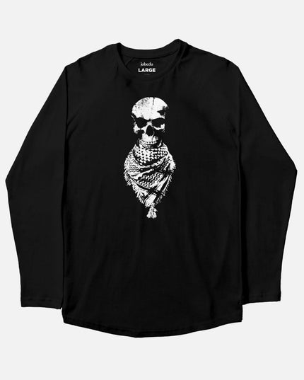 Skull Hatta | Adult Graphic Longsleeve Tshirt - Adult Graphic Longsleeve Tshirt - Jobedu Jordan