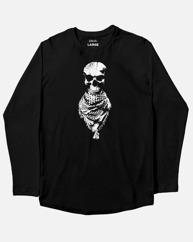 Skull Hatta | Adult Graphic Longsleeve Tshirt - Adult Graphic Longsleeve Tshirt - Jobedu Jordan