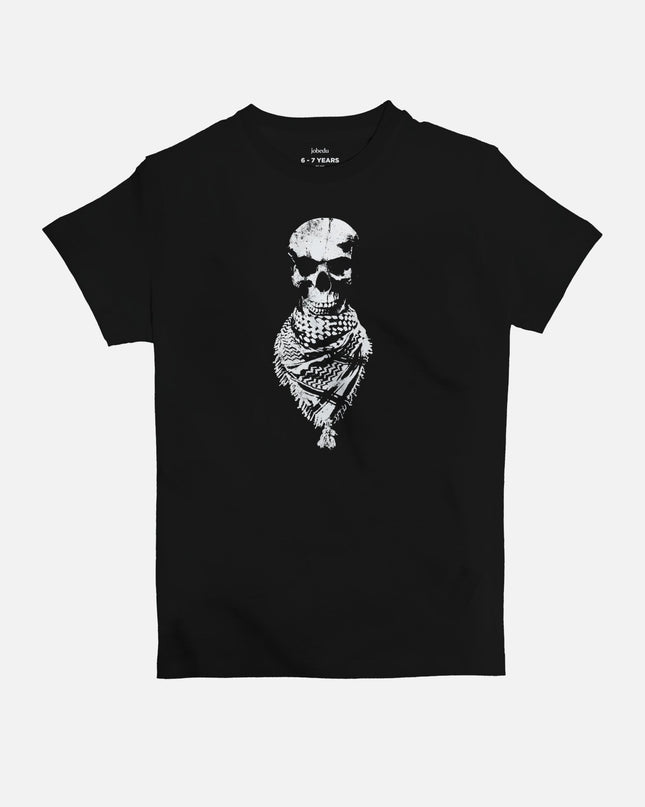 Skull Hatta | Kid's Basic Cut T-shirt - Graphic T-Shirt - Kids - Jobedu Jordan