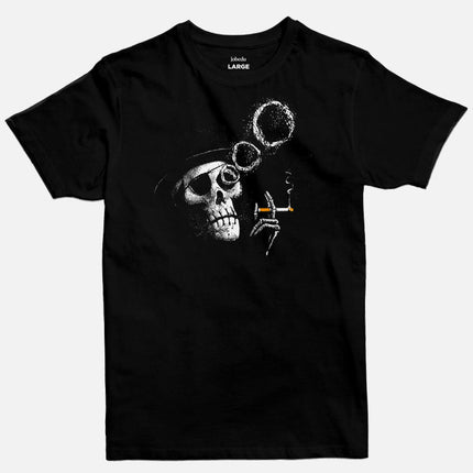 Smoking Skull | Basic Cut T-shirt - Graphic T-Shirt - Unisex - Jobedu Jordan