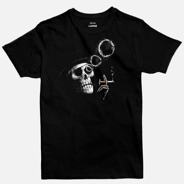 Smoking Skull | Basic Cut T-shirt - Graphic T-Shirt - Unisex - Jobedu Jordan