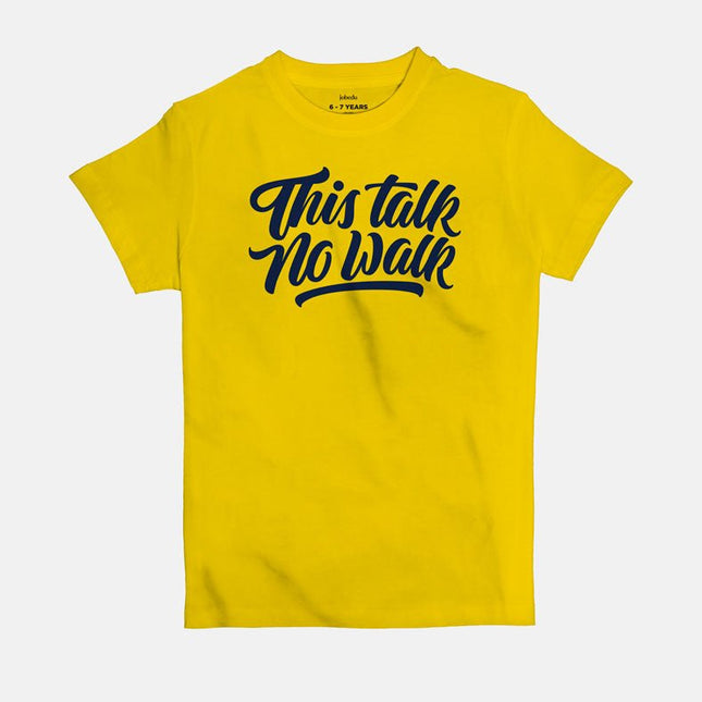 This Talk No Walk | Kid's Basic Cut T-shirt - Graphic T-Shirt - Kids - Jobedu Jordan