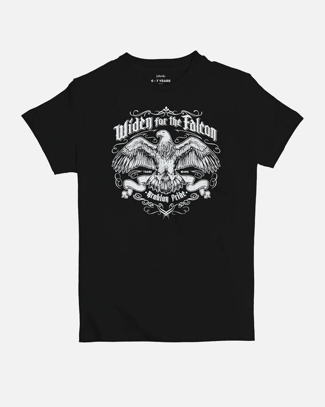 Widen For The Falcon | Kid's Basic Cut T-shirt - Graphic T-Shirt - Kids - Jobedu Jordan